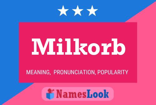 Milkorb Name Poster