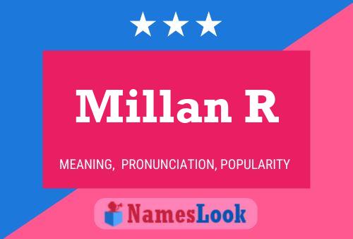 Millan R Name Poster