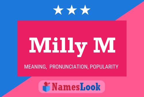 Milly M Name Poster