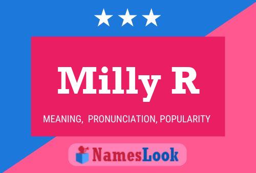 Milly R Name Poster