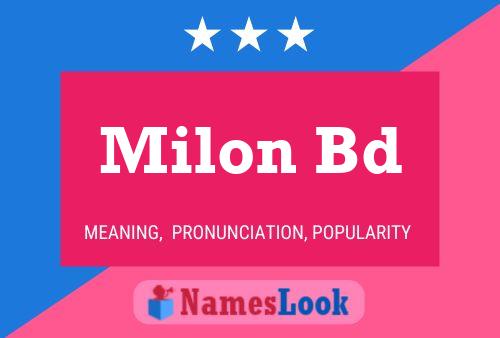 Milon Bd Name Poster