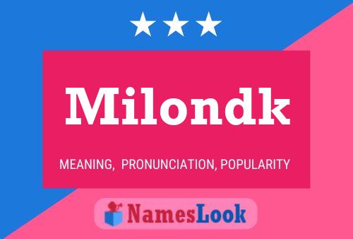 Milondk Name Poster