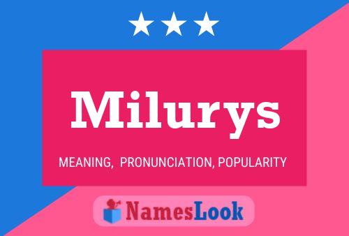 Milurys Name Poster