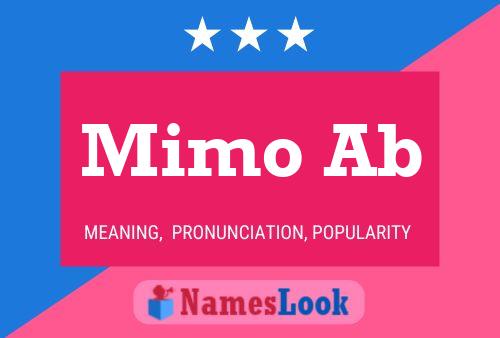 Mimo Ab Name Poster