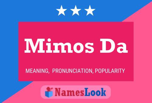 Mimos Da Name Poster