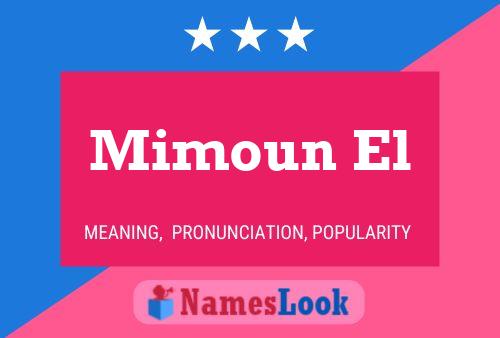 Mimoun El Name Poster