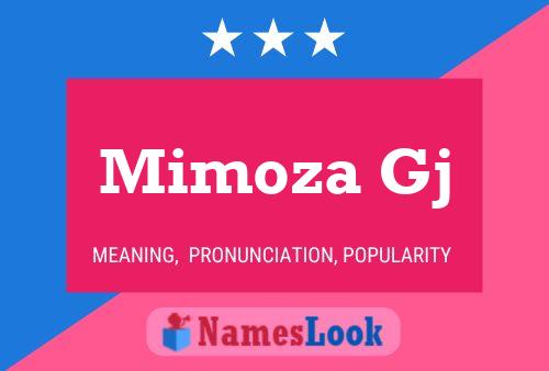 Mimoza Gj Name Poster