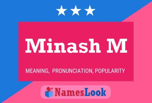 Minash M Name Poster