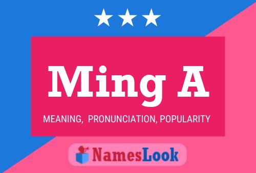 Ming A Name Poster