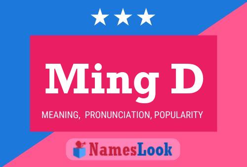 Ming D Name Poster