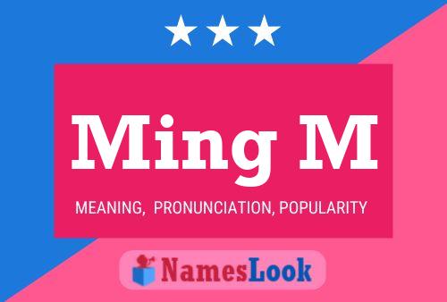 Ming M Name Poster