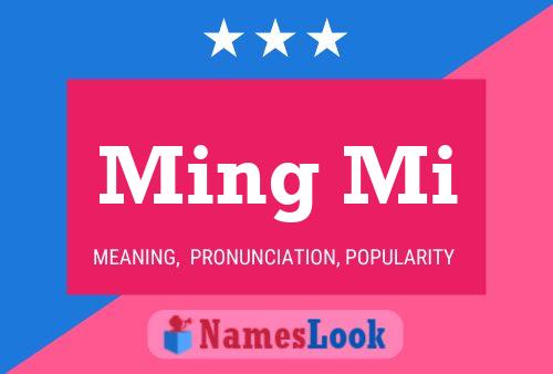 Ming Mi Name Poster