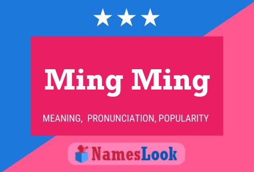 Ming Ming Name Poster