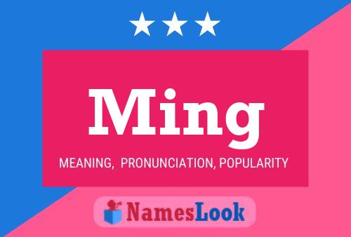 Ming Name Poster