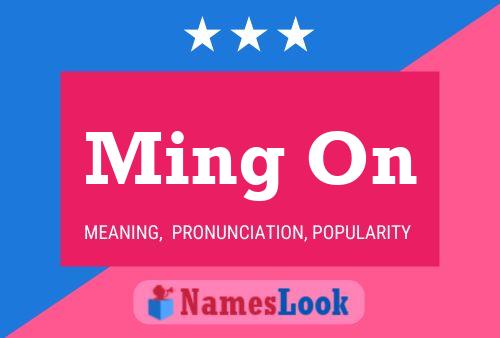 Ming On Name Poster