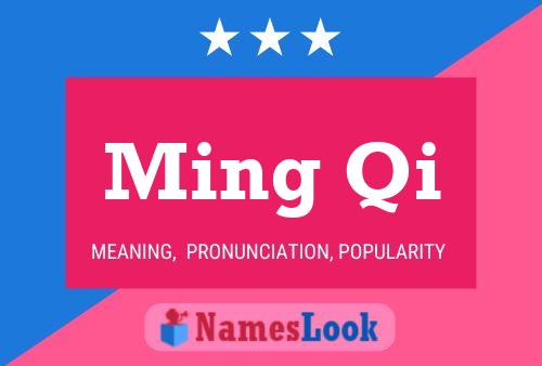 Ming Qi Name Poster