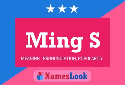 Ming S Name Poster