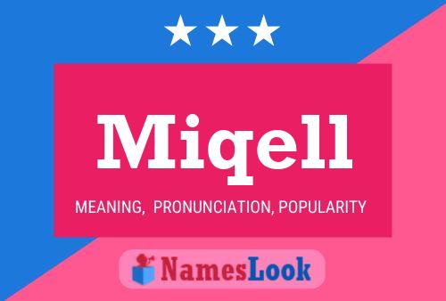 Miqell Name Poster