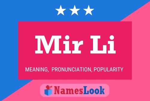 Mir Li Name Poster