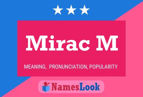 Mirac M Name Poster