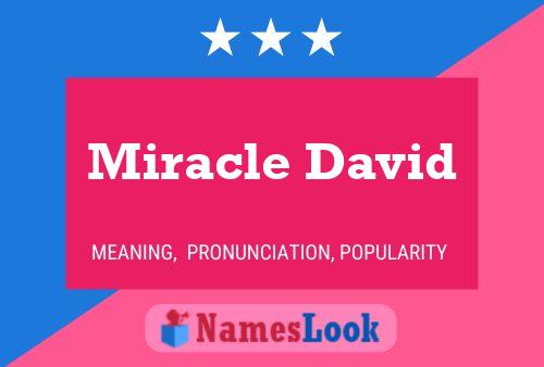 Miracle David Name Poster