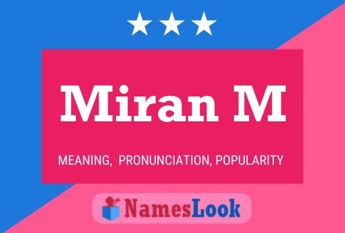 Miran M Name Poster