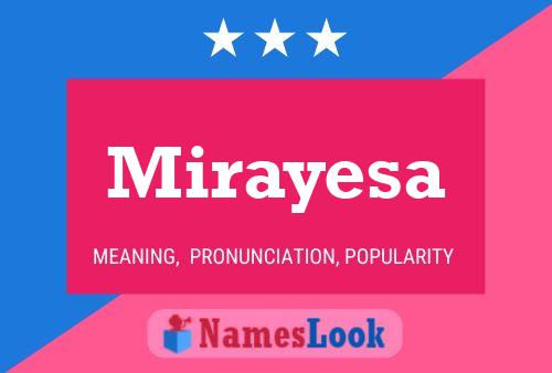 Mirayesa Name Poster