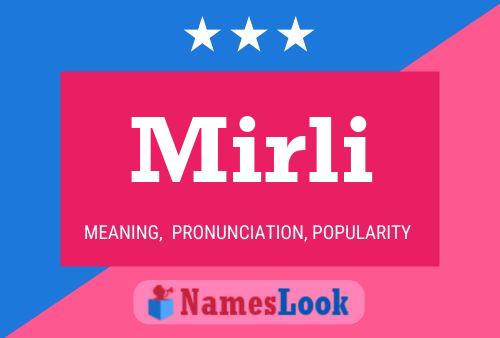 Mirli Name Poster