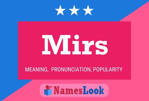 Mirs Name Poster