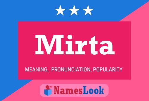 Mirta Name Poster