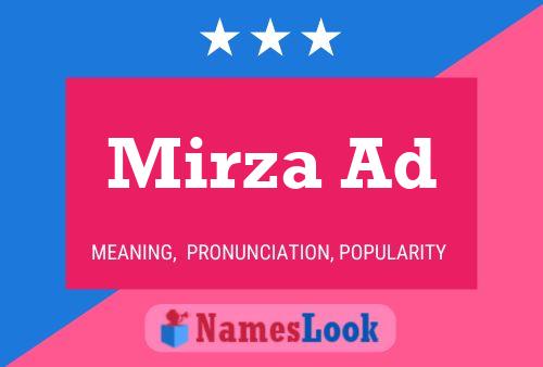 Mirza Ad Name Poster