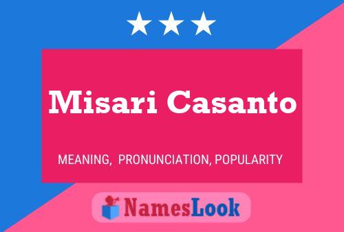 Misari Casanto Name Poster