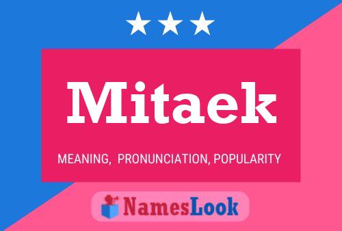 Mitaek Name Poster