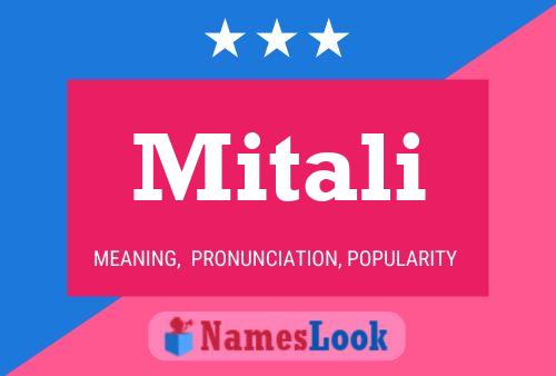 Mitali Name Poster