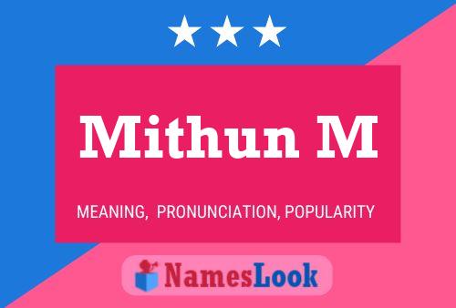 Mithun M Name Poster