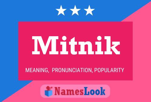 Mitnik Name Poster