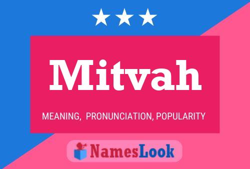 Mitvah Name Poster