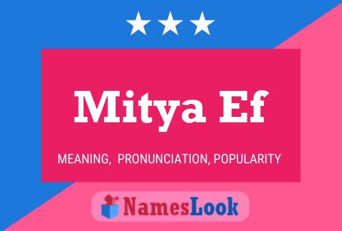 Mitya Ef Name Poster