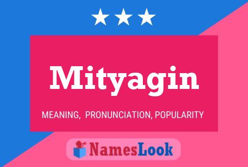 Mityagin Name Poster