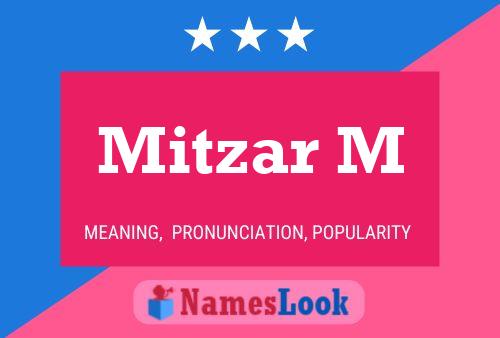 Mitzar M Name Poster