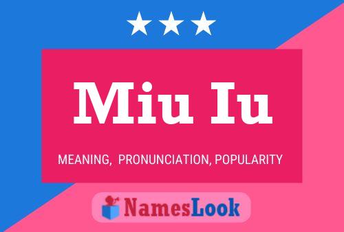 Miu Iu Name Poster