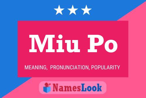 Miu Po Name Poster