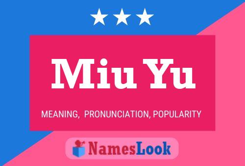 Miu Yu Name Poster