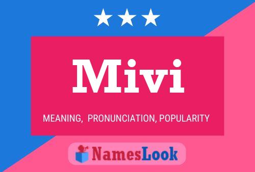 Mivi Name Poster