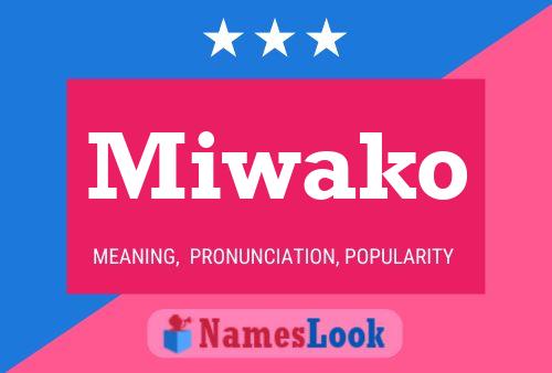 Miwako Name Poster