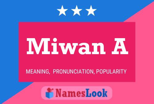 Miwan A Name Poster