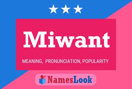 Miwant Name Poster