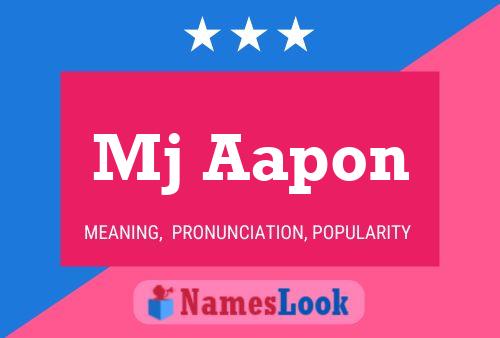 Mj Aapon Name Poster