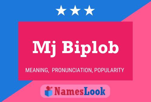 Mj Biplob Name Poster