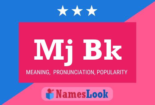 Mj Bk Name Poster